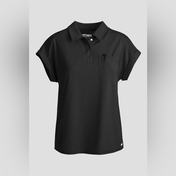 Grey's Anatomy by Barco Women's 1-Pocket Dolman Sleeve Polo Scrub Top, XS NWT! - Picture 1 of 9